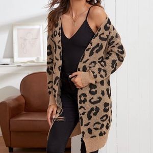 Brand new cheetah open cardigan